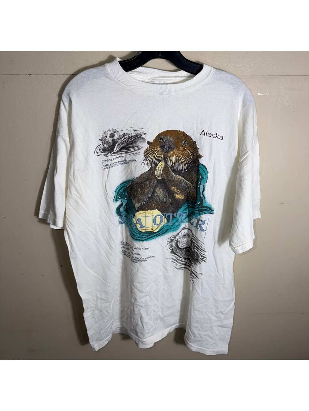 Tultex Alaska Otter Shirt Mens XL Vtg y2k 90s Rare